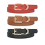 All I Need 3PC Belt Set - Black/Red/Cognac