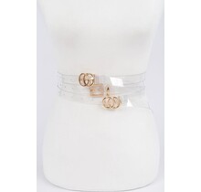 Clear My Thoughts 3PC Belt Set - CLEAR