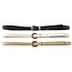 Bring It Back 3PC Belt Set - Black/Ivory/Taupe