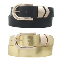 Right Direction 2 Pc Belt Set - Black/Gold
