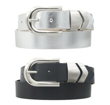 Right Direction 2 Pc Belt Set - Black/Silver