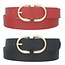 Keep Me In The Loop 2PC Belt Set - Black/Red
