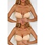 Lace Up Magic Bra - Beige