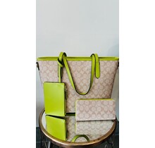 Forever Mine 3PC Handbag Set - GREEN