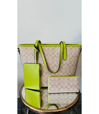 Forever Mine 3PC Handbag Set - GREEN