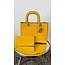 Time Treasure 2PC Handbag Set - MUSTARD