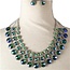 Timeless Treasure Necklace Set - Blue Green Iridescent