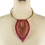 Make It Last Necklace Set - Red Iridescent