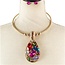 Stay Focus Jewel Necklace Set - Multi
