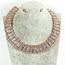 First Class Bling Necklace Set - Gold Iridescent