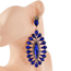 Be Epic Jewel Earrings - Royal/Gold