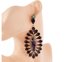 Be Epic Jewel Earrings - Purple