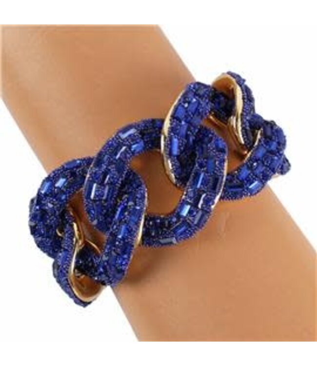 Connected Links Bracelet - Royal Blue
