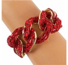 Connected Links Bracelet - Red