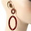 Entice Me Earrings - Red