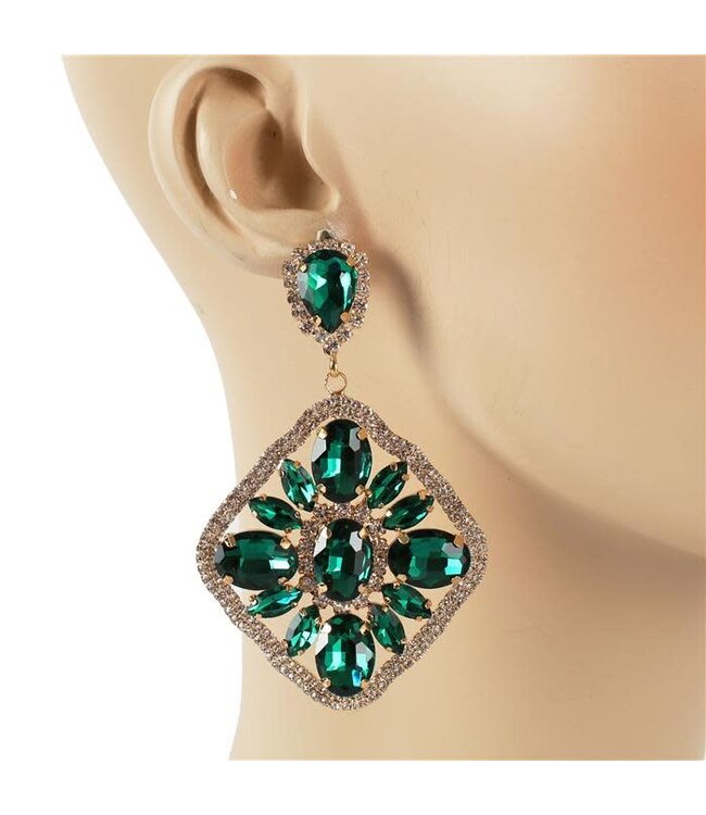 Special Guest Earrings - Emerald