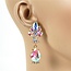 Front Row Earrings - Gold Iridescent