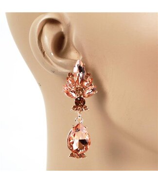 Front Row Earrings - Rose Gold