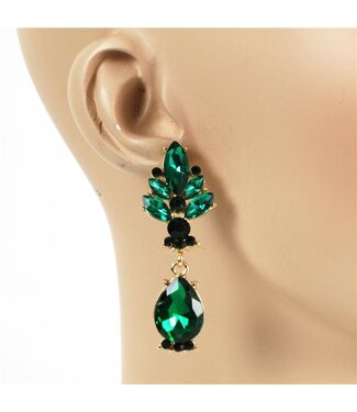 Front Row Earrings - Emerald