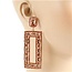 Shape Matters Chandelier Earrings - Rose Gold