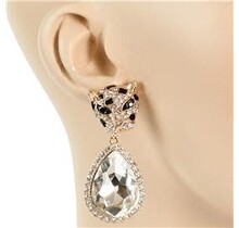 Approach With Caution Earrings - Gold