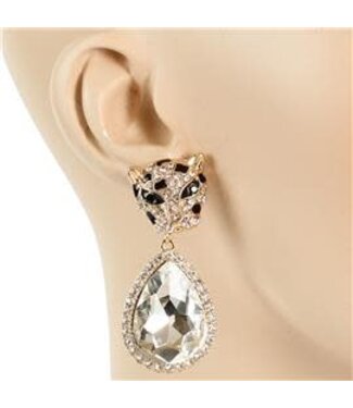 Approach With Caution Earrings - Gold