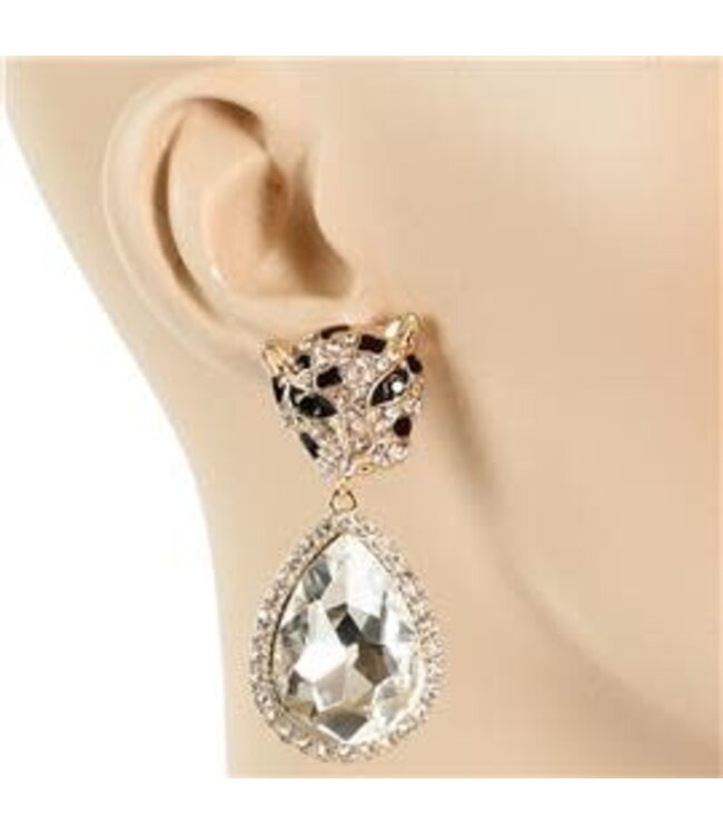 Approach With Caution Earrings - Gold