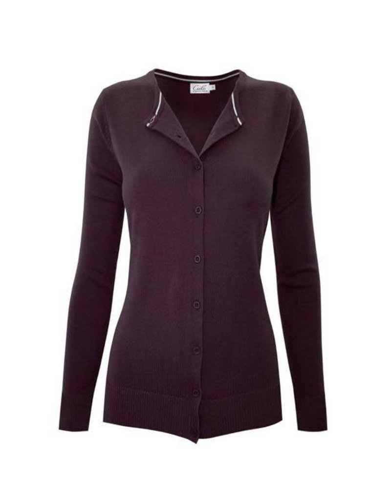 dark purple cardigan