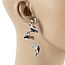 Abstract Dance Earrings - Silver