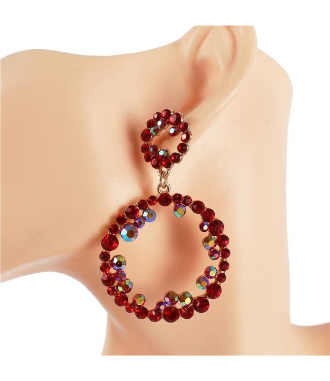 Make Me Fancy Earrings - Red