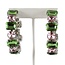 Crazy For You Hoops - Pink/Green