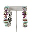 Crazy For You Hoops - Silver Iridescent