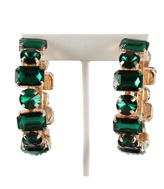 Crazy For You Hoops - Emerald