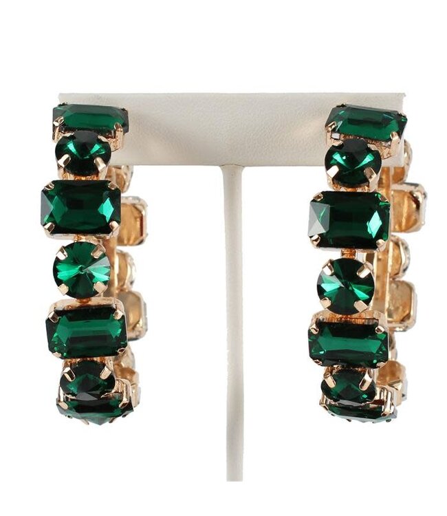 Crazy For You Hoops - Emerald