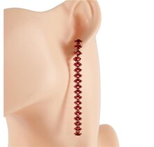 Fall In Line Earrings - Fuchsia