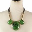 Swirl Of Emotions Necklace Set - Green