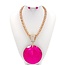 Catch A Glimpse Necklace Set - Fuchsia