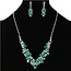 Find Me In Wonderland Necklace Set - Aqua