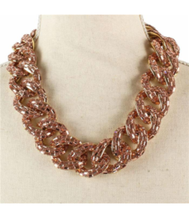 Shine The Night Necklace - Rose Gold