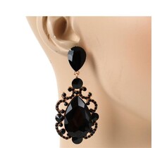 Gala Glam Earring - Black
