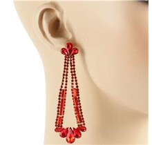 Keep It Precious Earrings - Red