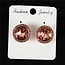 Bling Girly Earrings - Rose Gold