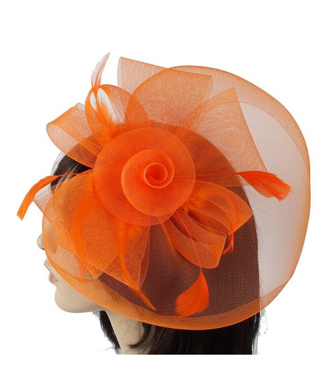 Endless Love Fascinator - Orange