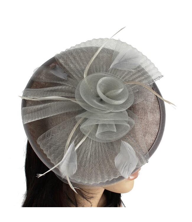 Hush Baby Fascinator - Grey