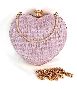 Open Heart Clutch - Pink