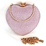 Open Heart Clutch - Pink