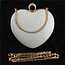 Inside Out Heart Clutch - Silver