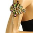 Keep Me In Motion Arm Cuff/Bracelet - Green Iridescent