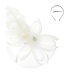 Follow My Lead Fascinator - White