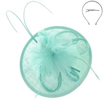 High Tea Fascinator - Aqua